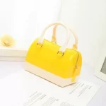 Girls Jelly Candy Silicone Sling Yellow White Bag